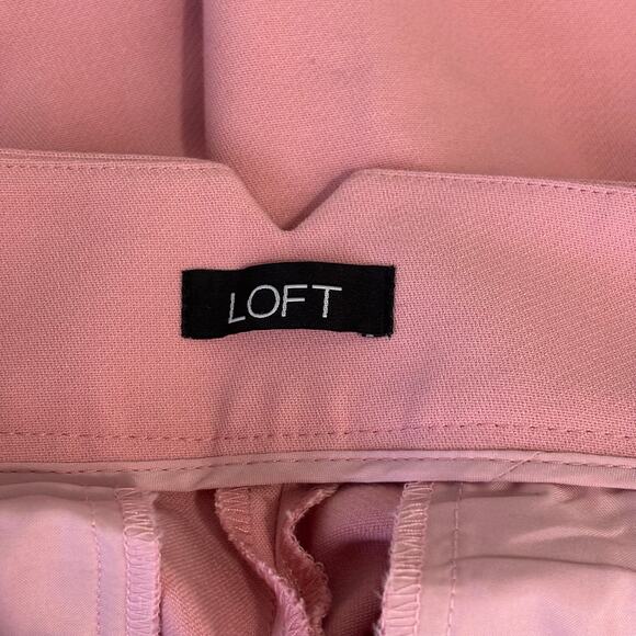 Loft Pants 0 Trouser Knit Marisa Cuffed Ankle Quiet Career Church Suit Soft Girl - Picture 10 of 12